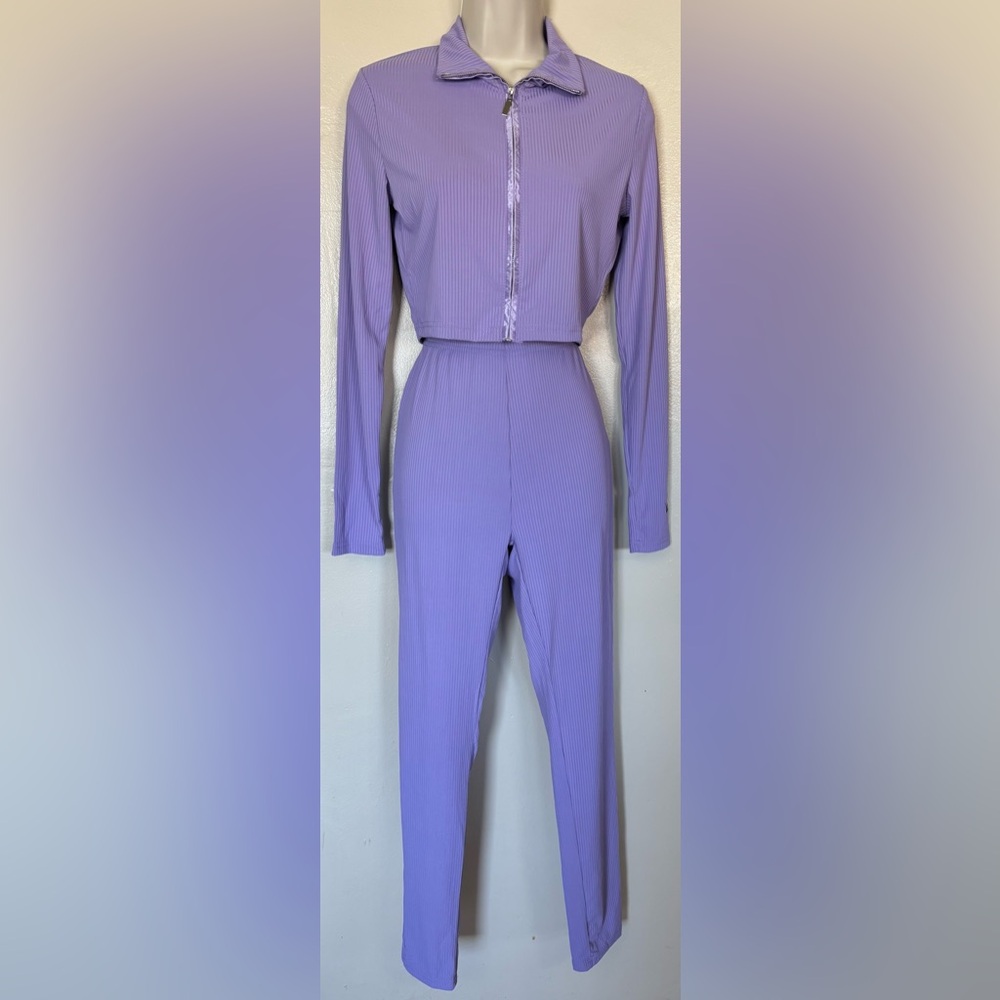 Lucky Label Juniors 2 Piece Lavender Jumpsuit